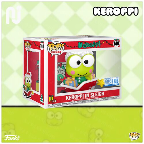 Funko Pop! Ride Keroppi 大眼蛙在雪橇上圣诞节玩具摆件公仔手办