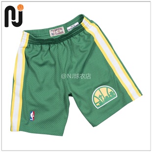 Mitchell&Ness 9495超音速队 球迷版 SW球裤 MN复古网眼篮球短裤