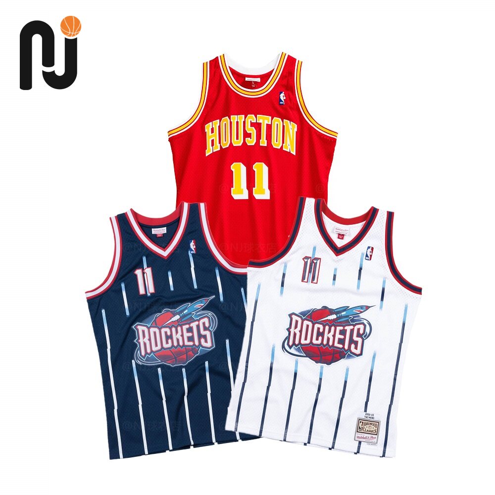 mitchell&ness mn 姚明 新秀赛季/番茄炒蛋复古 球迷版 sw球衣