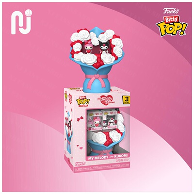 Funko Bitty Pop! 三丽鸥 美乐蒂酷洛米 情人节礼物 迷你花束手办