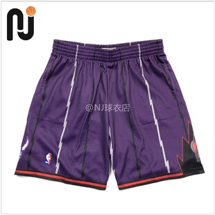 Mitchell&Ness MN 猛龙队球裤 客场紫大暴龙 SW 球迷版 篮球短裤