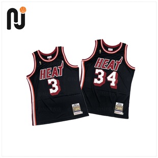 Mitchell&Ness MN 韦德/雷阿伦 热火队 2013-14复古 球员版AU球衣
