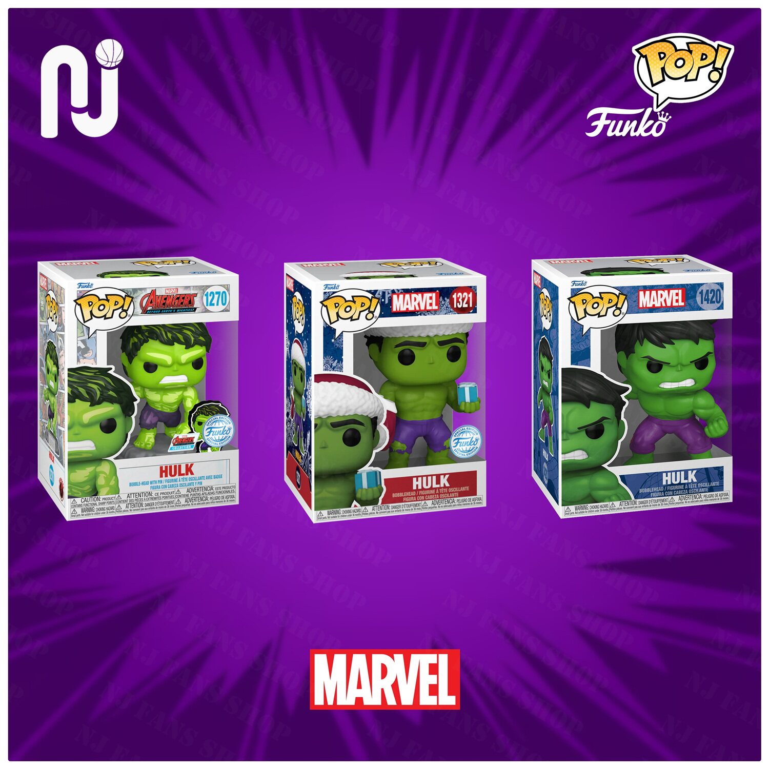 Funko Pop! Marvel/漫威系列 绿巨人 Hulk 浩克 公仔手办玩具摆件