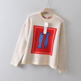 TE加大码 软糯针织衫 女装 秋冬 圆领毛衣厚款 98美刀外贸米国单FLA