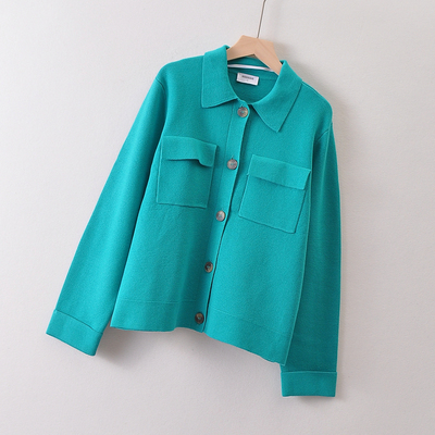 澳大利亚单SU*SAN原~气质双口袋针织开衫春 宽松毛衣外套99.9美刀