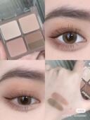 Brew四色眼影盘 低饱和灰调藕粉棕盘 Peripera菲丽菲拉Nude