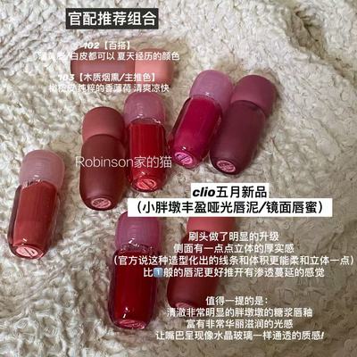 clio珂莱欧小胖墩唇釉水光/哑光