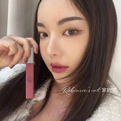 3ce云朵唇釉丝绒秋冬灰粉梅子色