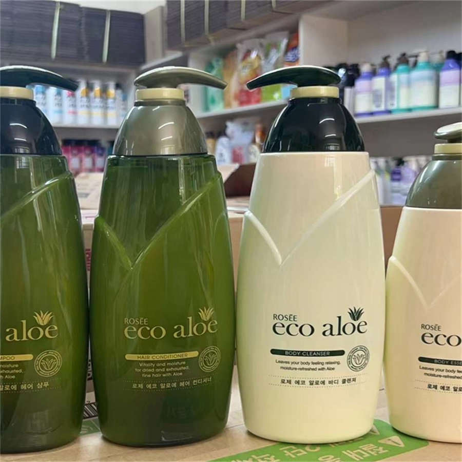 韩国进口露姿伊蔻eco aloe芦荟滋润柔顺洗发水护发素沐浴露身体乳