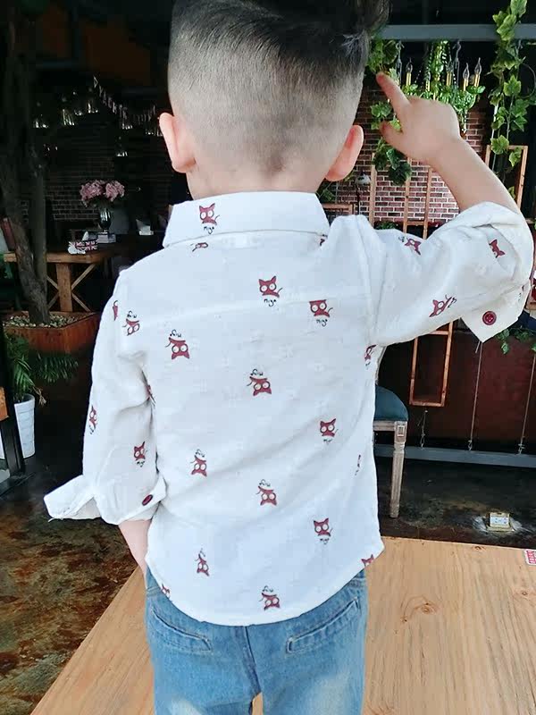 Chemise garcon à manche longue - Ref 2077030 Image 3