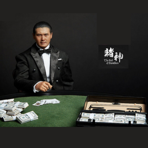 EB赌神1/6手提箱钞票配件