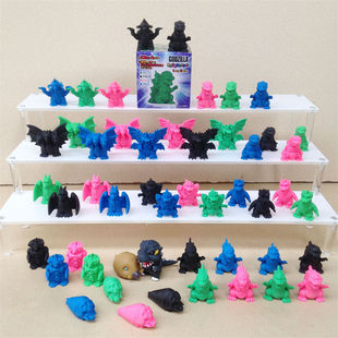 哥斯拉 怪兽之王 太空哥斯拉 基多拉魔斯拉 迷你手办 盒蛋软胶