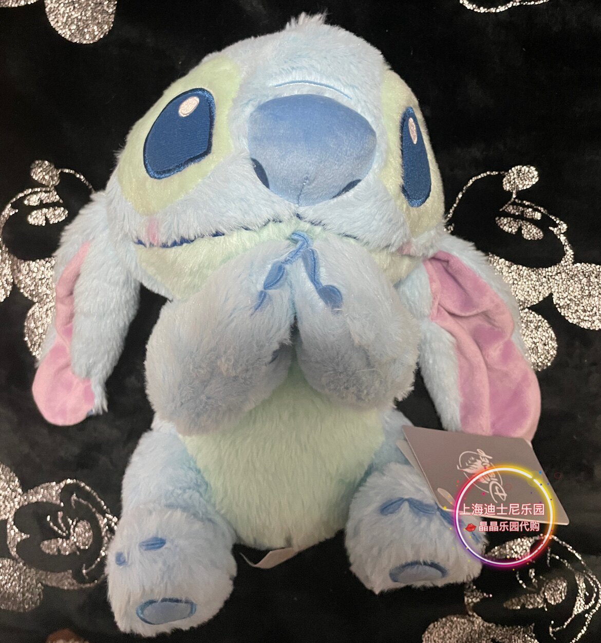 상하이 디즈니 국내 구매 좋은 꿈 스티치 루시퍼 슬리피 인형 키체인