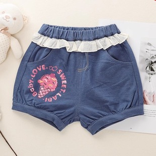 寶寶外出衣服兒童褲 1折清倉拉比童裝 夏季 新生嬰幼兒短褲 子休閑褲