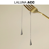 不褪色长款 流苏耳环甜酷水滴光面耳钩眼泪耳环小众设计感耳坠耳饰