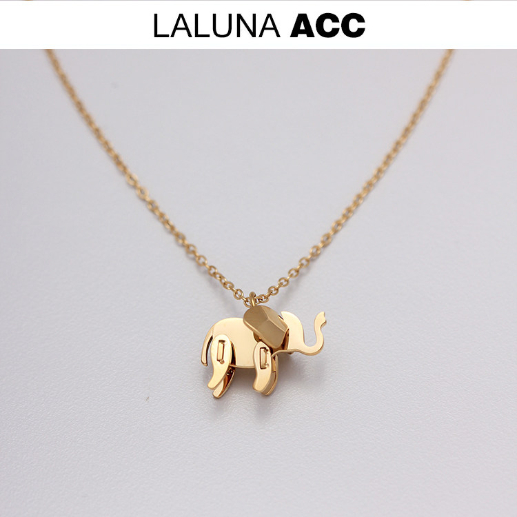 不褪色大象洗澡可带可爱项链