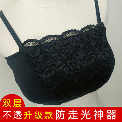蕾丝防走光抹胸神器遮胸布