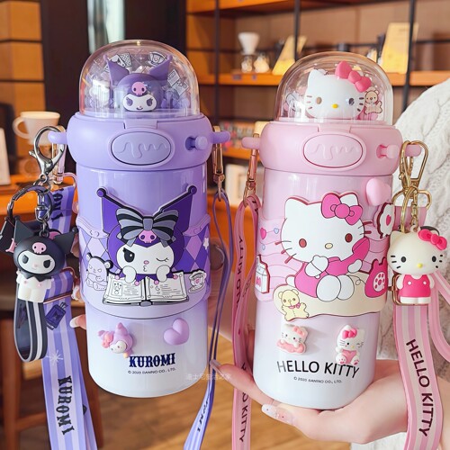 HelloKitty儿童吸管316钢保温杯