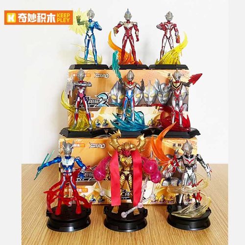 奇妙积木奥特曼盲盒拼装玩具6岁+