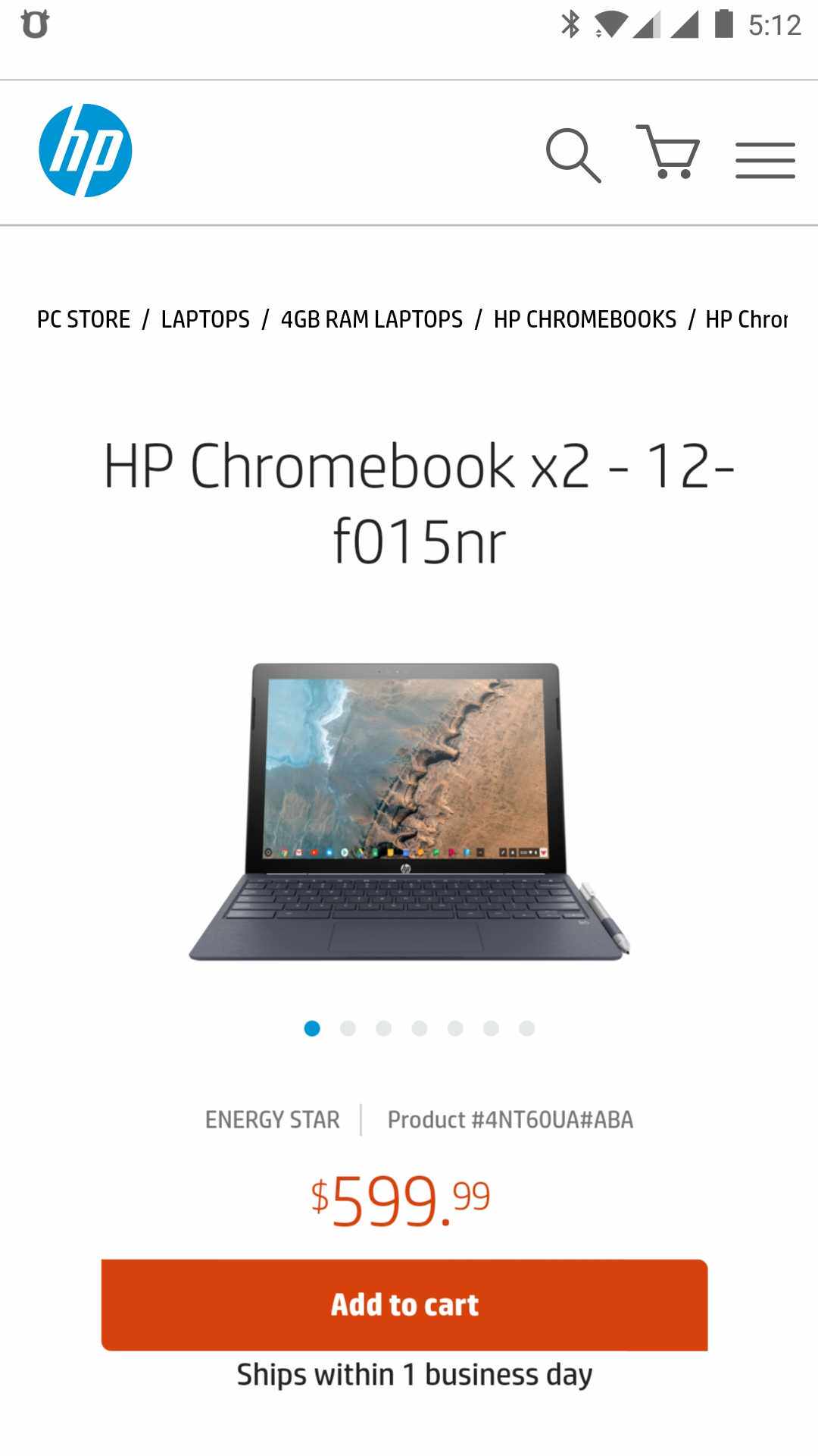 HP x2二合一Chromebook 12.3Touch M3/M5-4GB 32GB安卓可拆卸键盘