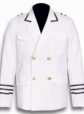 彭贝春秋季白色双排扣海军军阀装演出男团跳舞队服发型师西装9051