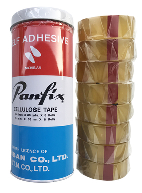 日本Panfix不费时36码36Y强力单面无痕无残留透明胶带12.7 19mm宽