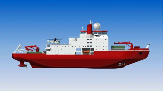 可定做科技类大型装置模型科学号破冰船海斗号自主遥控水下机器人