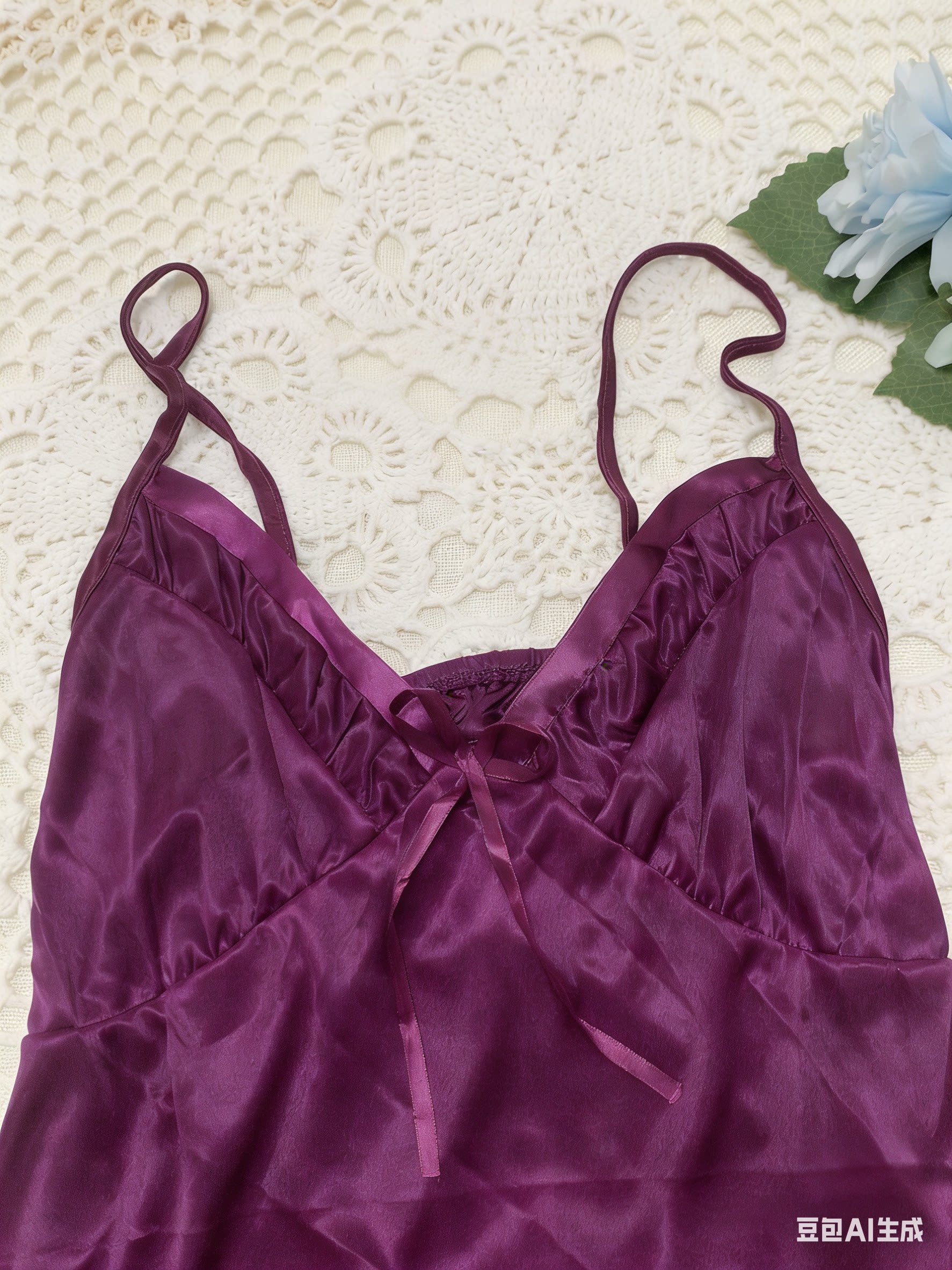 性感吊带睡裙女夏季蚕丝开叉超短睡裙情调纯欲风少女显瘦睡衣新款