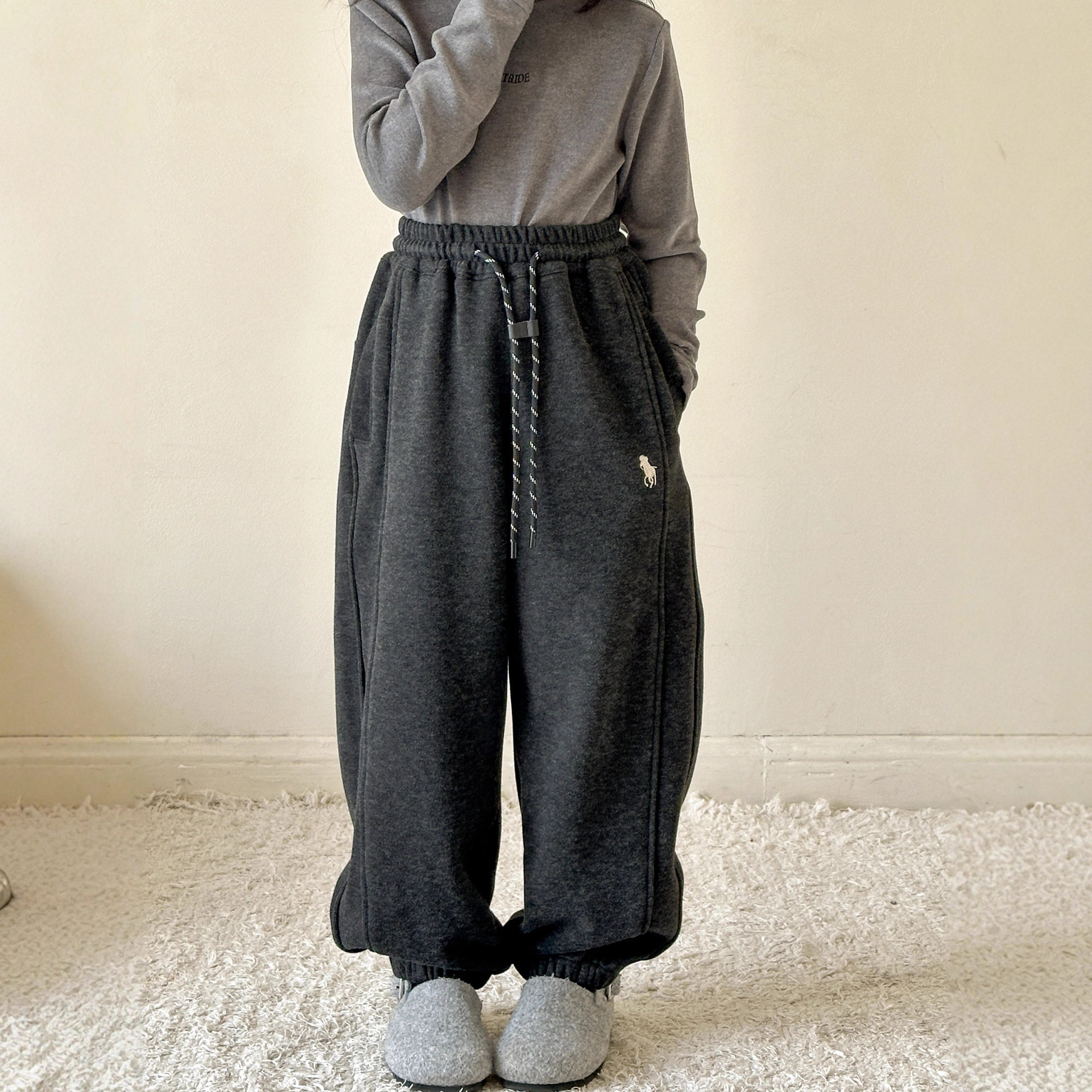 喵小姐小红鱼女童加绒裤子2025亲子秋冬儿童束脚裤一体绒运动卫裤,童装/婴儿装/亲子装,裤子,淘宝优惠券,粉丝福利购,淘宝优惠卷