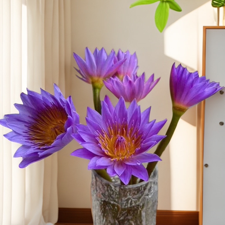 睡莲鲜花鲜切花花束荷花莲花客厅植物插花广州花卉基地直发