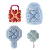 钥匙锁四叶草三叶草流沙模具