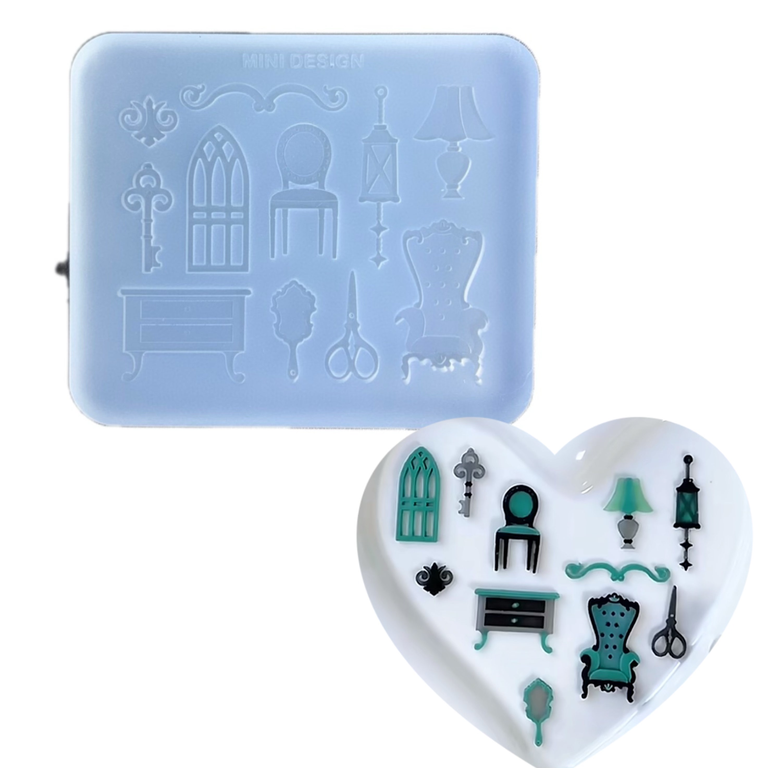 DIY手工斯莱特林休息室配件模具树脂水晶滴胶钥匙扣挂件硅胶模具