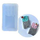 DIY手工巧克力模具树脂uv水晶滴胶钥匙扣迷你挂件硅胶模具