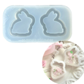 DIY手工小兔流沙模具ab树脂uv水晶滴胶钥匙扣迷你挂件硅胶模具