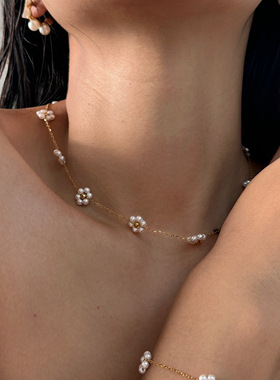 DASEIN ACC欧美潮牌手工珍珠花钛钢时尚奢侈精品组合风靡来袭！