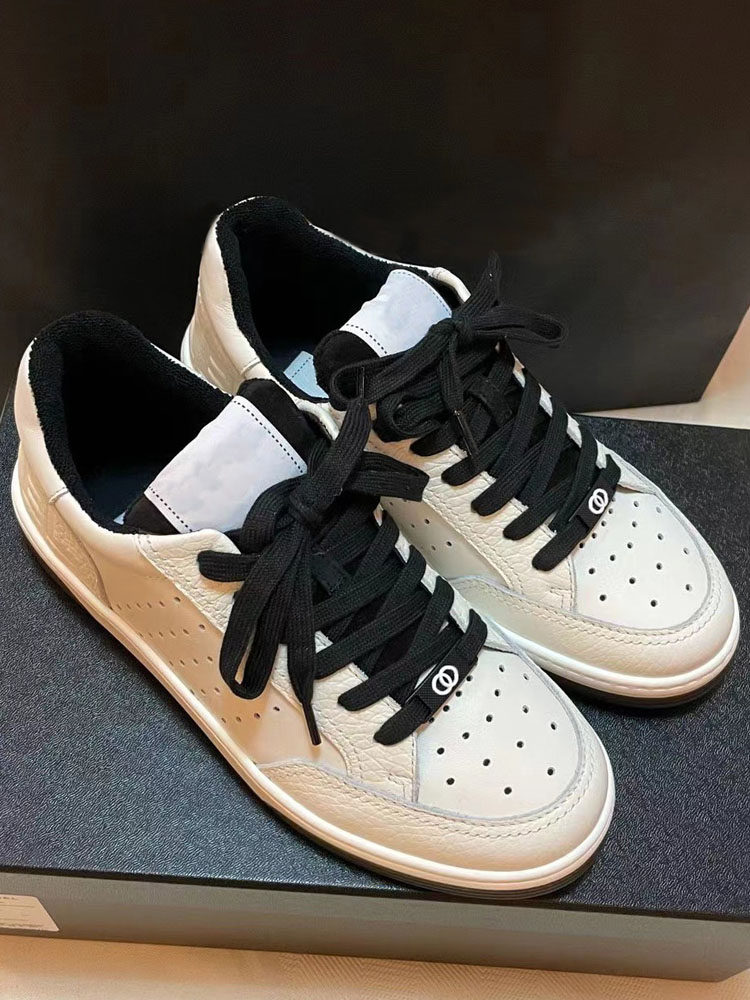 小香风熊猫鞋女春夏ins超软真皮平底低帮系带板鞋休闲运动小白鞋C,女鞋,时尚休闲鞋,淘宝优惠券,粉丝福利购,淘宝优惠卷