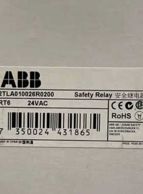 RT6 24VAC ABB安全继电器模块2TLA0100议价