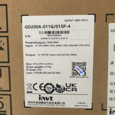 英威腾变频器GD200A-011G15P-4议价