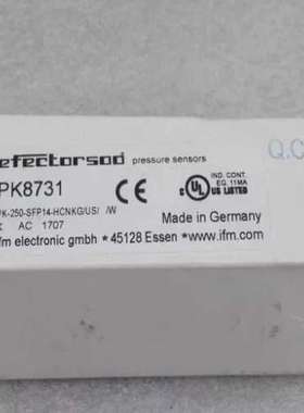 (议价)IFM易福门 压力开关传感器 PK8731  P
