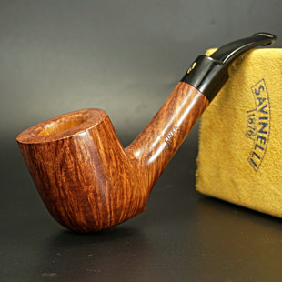 手工大师烟斗 savinelli意大利沙芬 火焰鸟眼纹 原木石楠根7