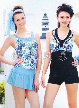 清仓专柜正品华黛思温泉游泳衣女分体裙式91331左91103右连体平角