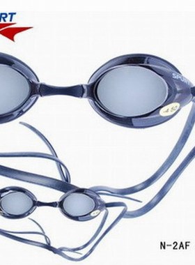 正品士宝近视竞赛型男女游泳镜 N-2AF /SIL-2AF防雾防紫外线 黑色