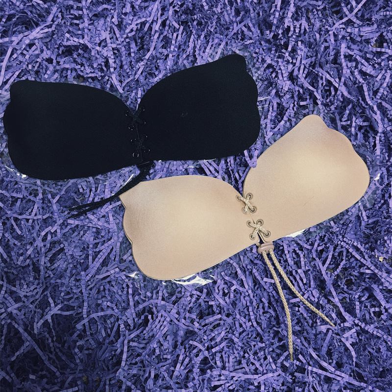 辉姑娘huihui 隐形文胸系带聚拢拉绳胸贴无肩带婚纱漏背乳贴内衣