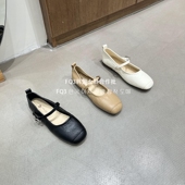 ins风软底防滑豆豆鞋 FQ3 女 玛丽珍鞋 女平跟鞋 实拍THE DUODUO新款