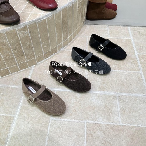 FQ3 实拍THE BULAGE2025秋冬新款复古一字带玛丽珍鞋女平跟单鞋女