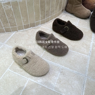 女绒鞋 FQ3 女内增高软底防滑棉鞋 BULAGE秋冬保暖羊羔毛鞋 实拍THE