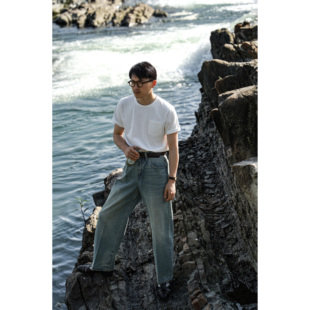 夏日圆领T恤 水洗复古胸袋 UGENTLE「海盐白」重磅精梳棉 男女同款