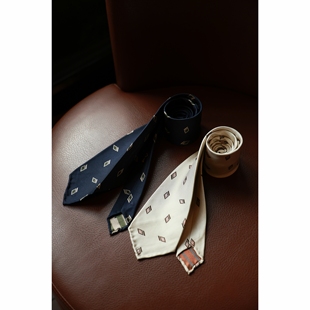 全手工卷边 意式 飘逸领带 UGENTLE fold 菱花系列 tie 桑蚕丝