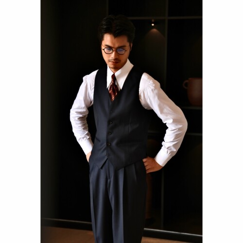 UGENTLE男装单排五粒扣西服马甲