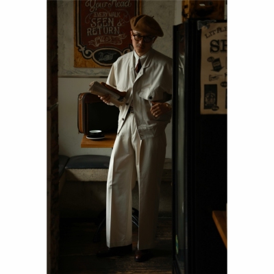 UGENTLE小领春秋高腰复古夹克棉